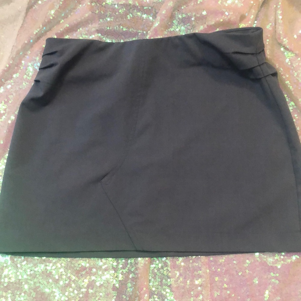Zara mini skirt size M ,slate grey color ( grayish blueish color )